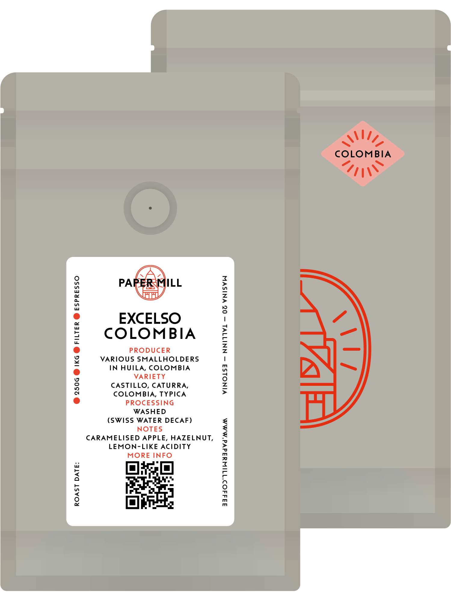 Decaf Excelso Kolumbia Espresso & Filter